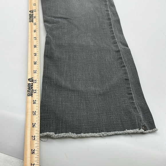 Be Bop Vintage Y2K Women's Gray Flared‎ Jeans w/ frayed bottoms size 7 (A99) - Picture 2 of 9